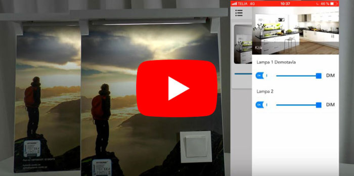 Hytronik Bluetooth-dimmer, videoguide installatör