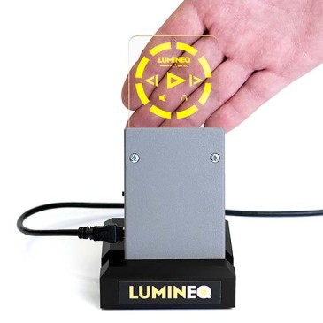 Lumineq electroluminiscent transparent display
